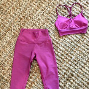 alo yoga set | raspberry sorbet